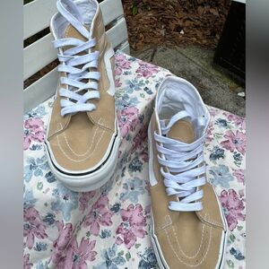 Vans Tan High-Top Sneakers
